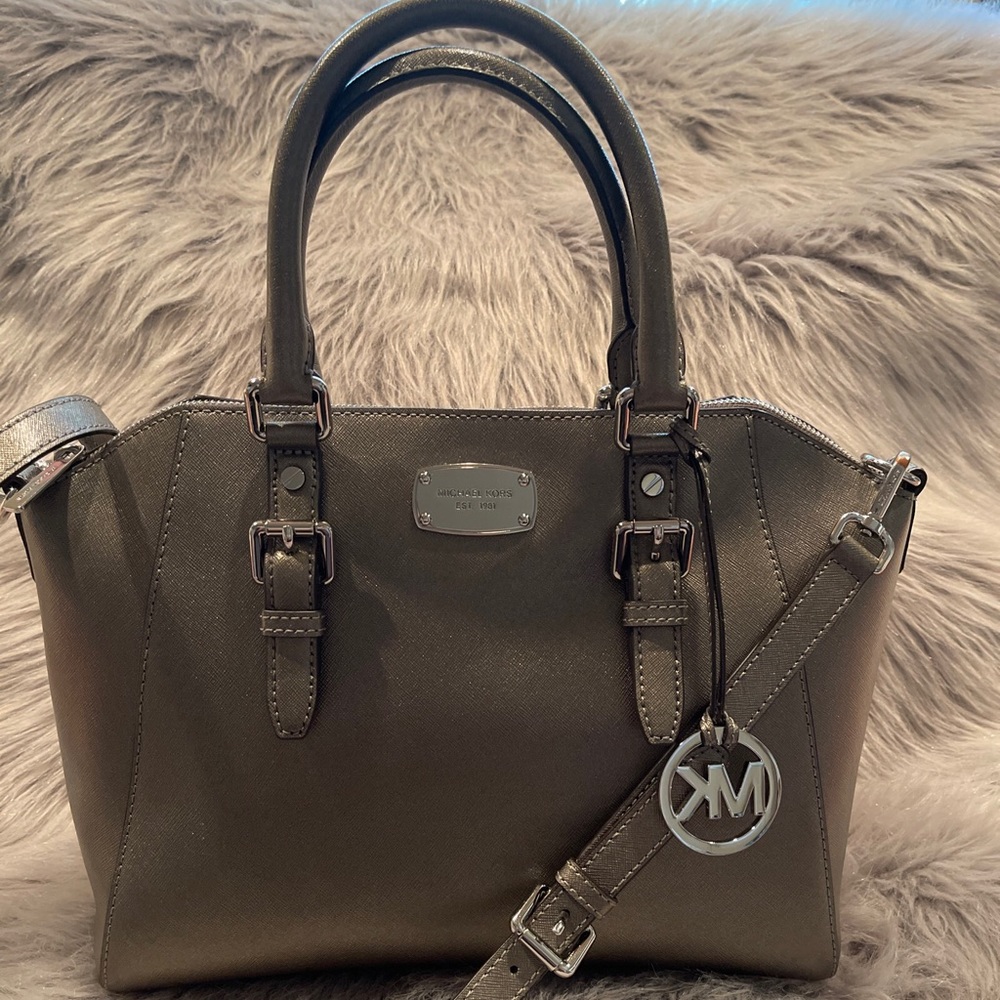 Micheal Kors Ciara Top Zip Saffiano Leather satchel Bag